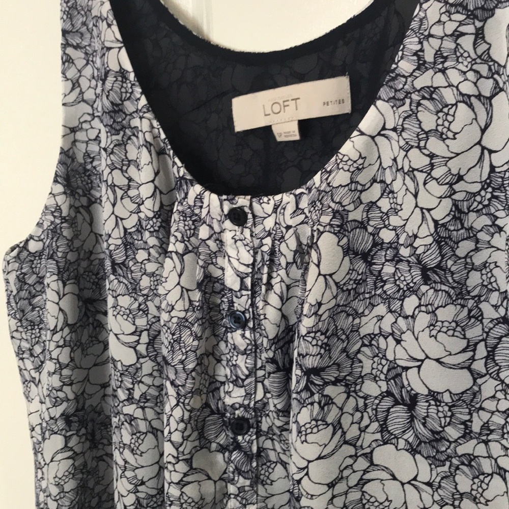 LOFT floral blouse